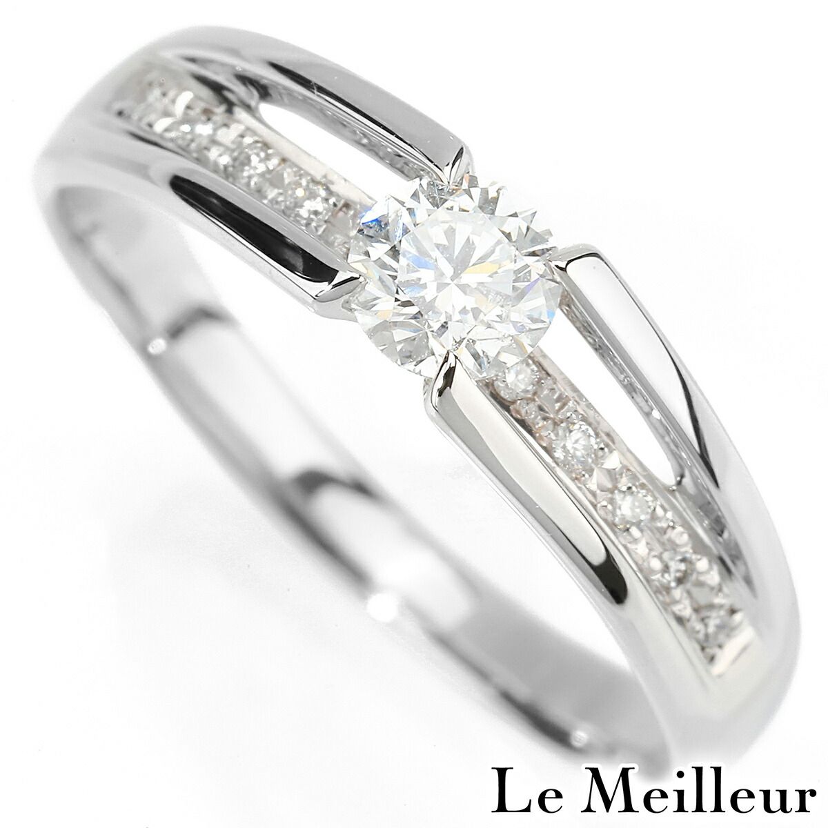 ダイヤモンド 0.3ct プラチナ Pt900 リング VERY GOOD SI-2クラス F 