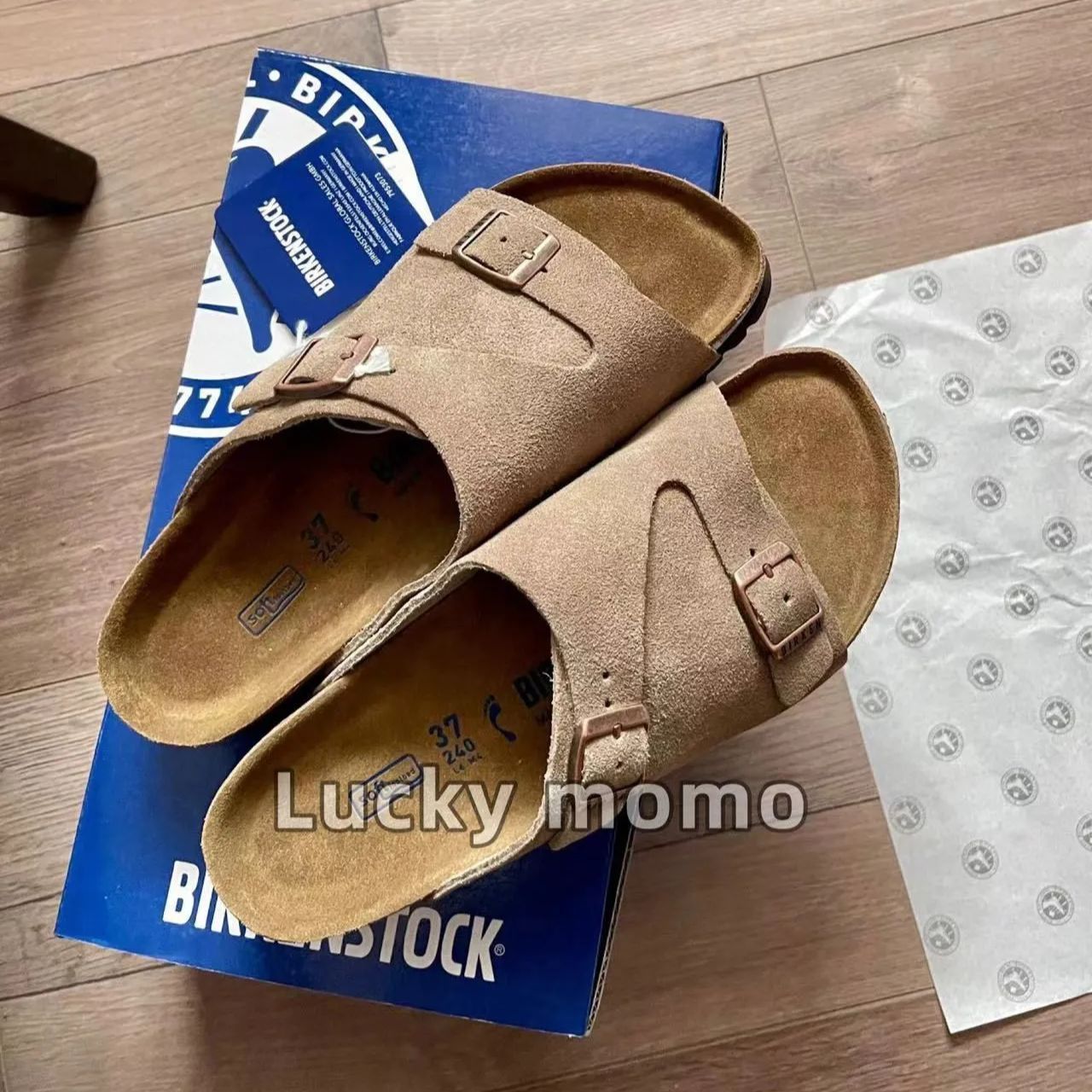 ビルケンシュトック BIRKENSTOCK ZuRICH サンダル チューリッヒレザー コルクソールサンダル メンズ レディース 夏サンダル  Taupe narrow YY818 - メルカリ