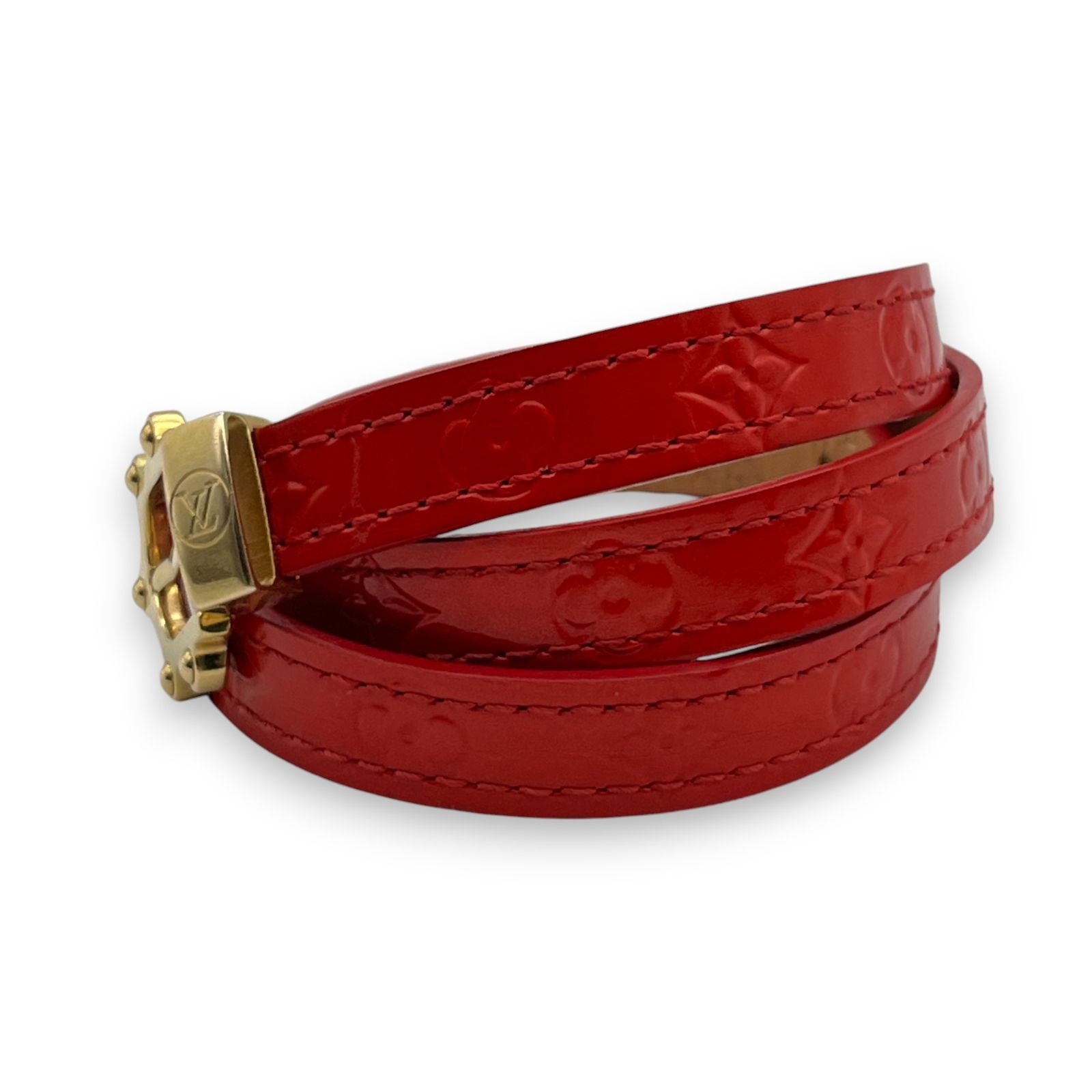 LOUISVUITTON ブレスレッド ルイヴィトン ヴェルニ トリプルトゥール Louis Vuitton ルイ ヴィトン モノグラム ヴェルニトリプル
