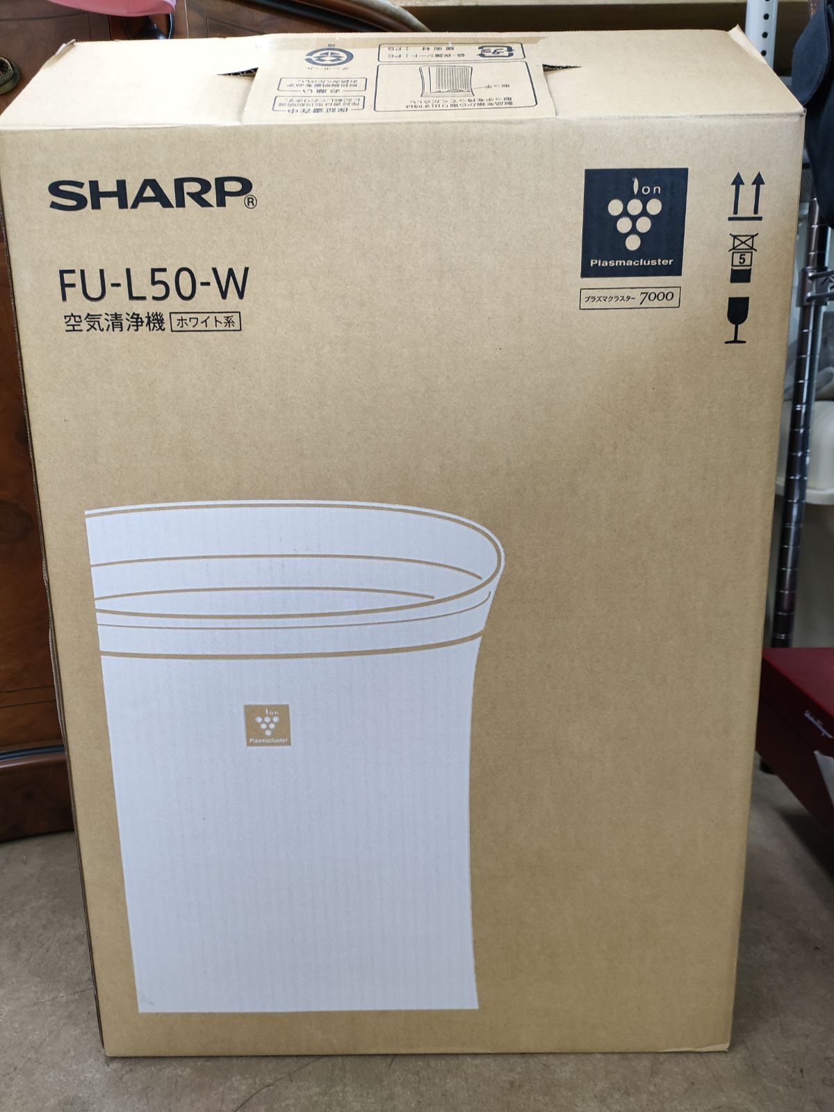 SHARP 空気清浄機 FU-L50 プラズマクラスター7000 ホワイト - 空気清浄 