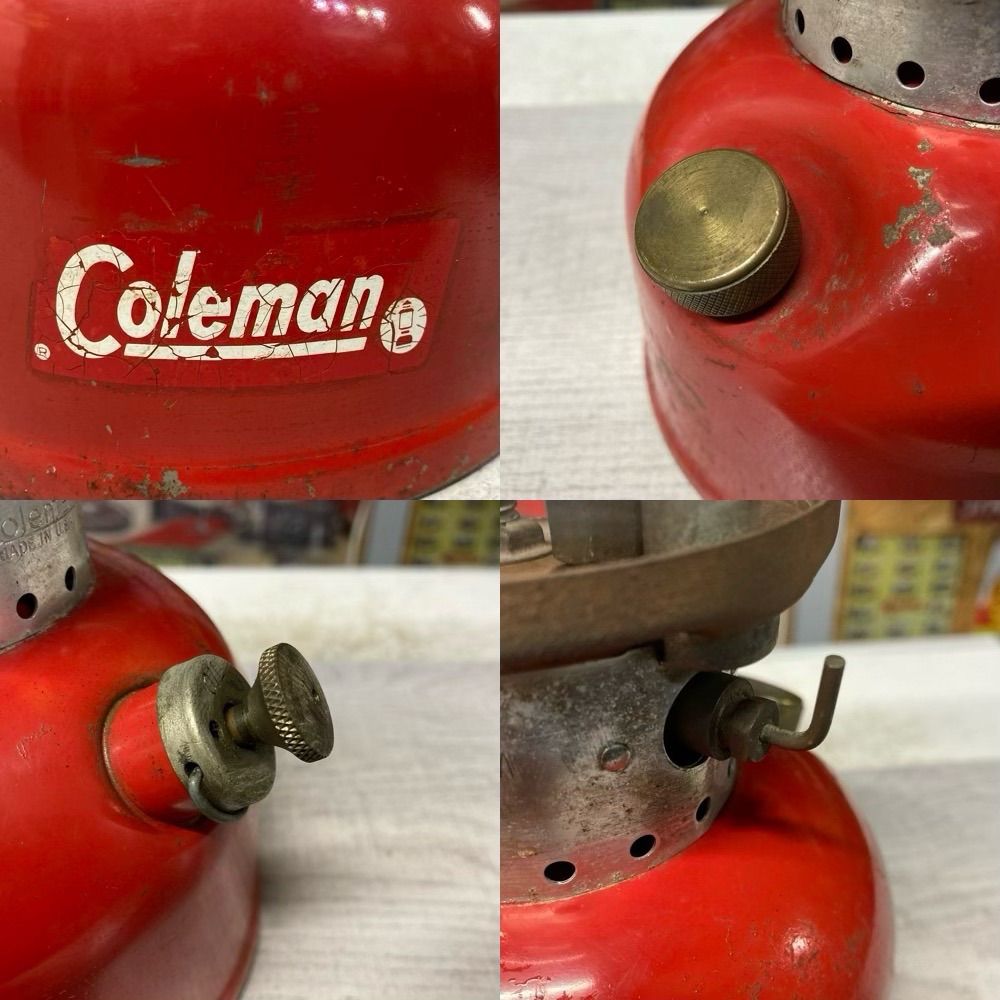 受注製作Coleman 200A レッドボーダー 1964年8月 ランタン　コールマン　 ◆3117/登呂バザール店 ホワイトガソリンランタン