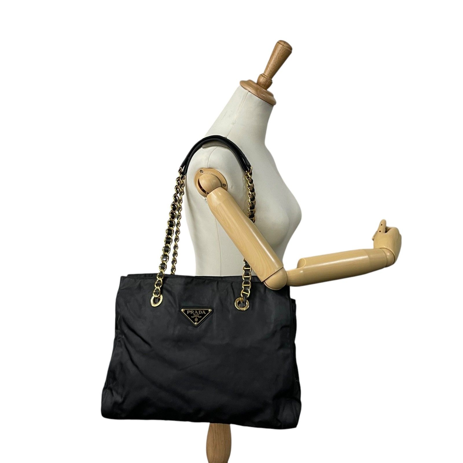 PRADA プラダ ナイロン チェーントート トートバッグ ショルダーバッグ