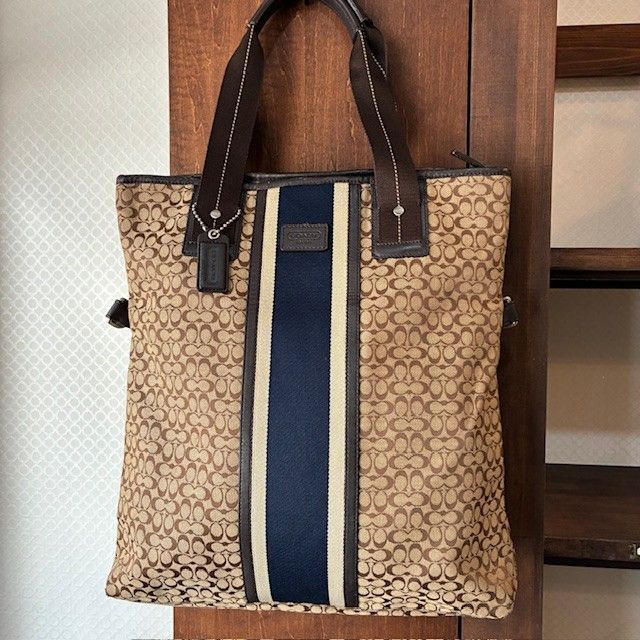 COACH - 【良品】COACH シグネチャー トートバッグ 船形