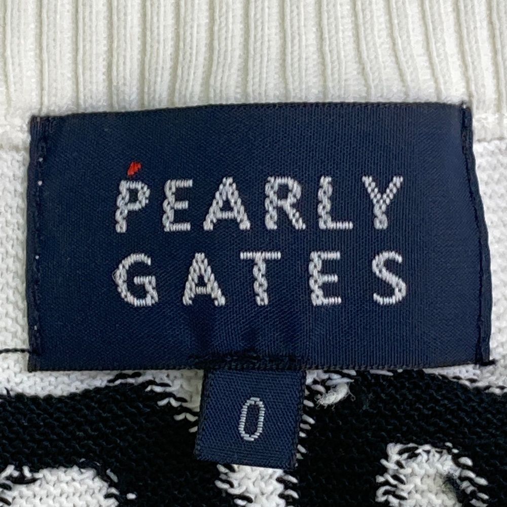 サイズ：0 PEARLY GATES パーリーゲイツ Vネック ニットベスト