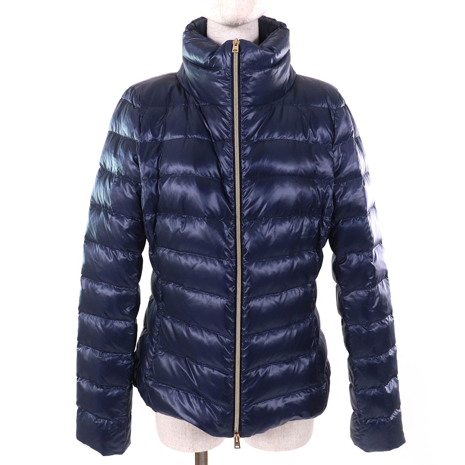 美品 HERNO（ヘルノ）ナイロン ジップアップジャケット ブラック