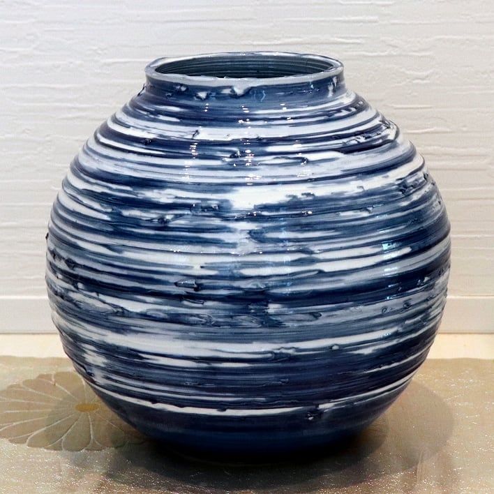 肥前有田焼 草場正人 花瓶 共箱 No.200627-12 梱包サイズ100