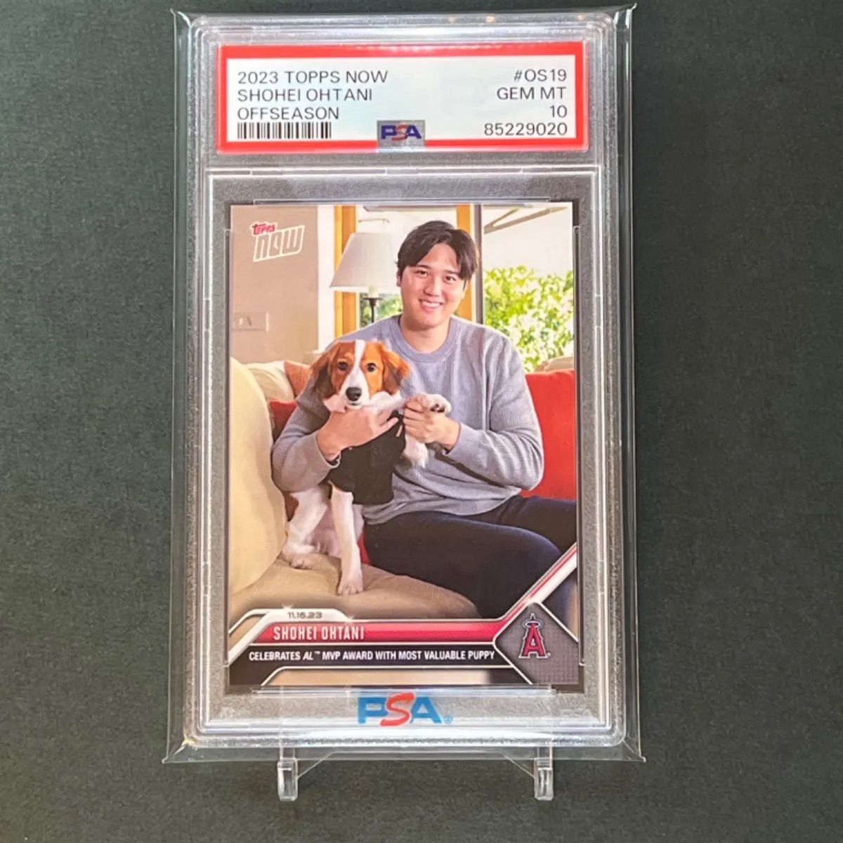 【PSA10】PSA専用袋入り！大谷翔平　2023 Topps now 9【PSA10】PSA専用袋入 大谷翔平ドジャースタジアム初ヒット記念