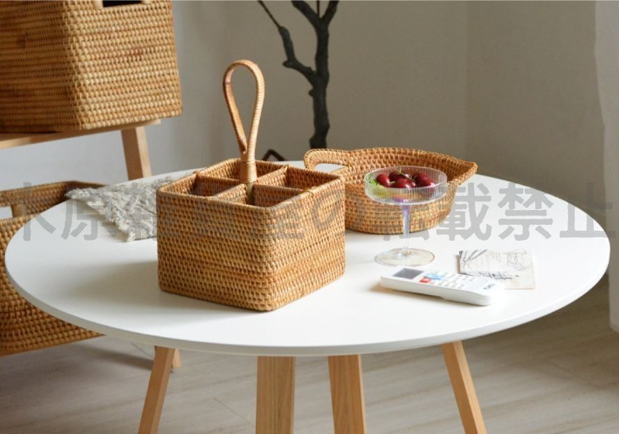 Amazon.co.jp: 籐 バスケット 藤編みかご バスケット コーヒーテーブル リモコン スナック 化粧品 デスクトップ収納バスケット 手工芸品  家庭用(28x20x12cm) : ホーム＆キッチン 籐 バスケット 藤編みかご バスケット コーヒーテーブル リモコン スナック 化粧品 ... 藤編みトレー かご バスケット コーヒーテーブル リモコン スナック 化粧品 デスクトップ収納バスケット 小物収納 家庭 雑貨店(2