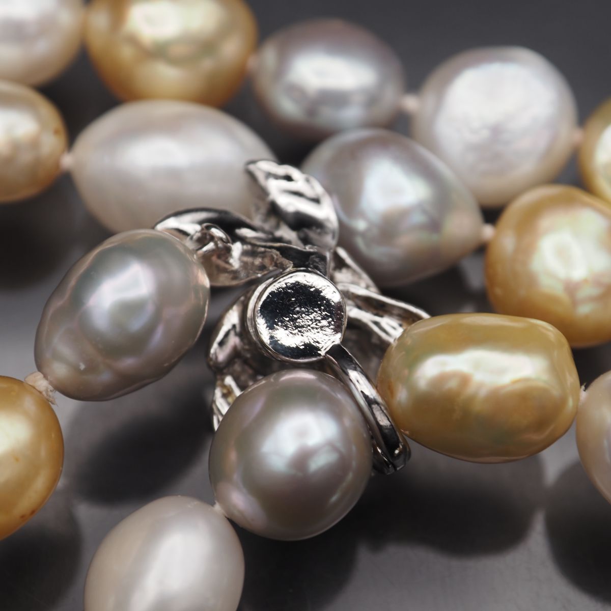 G339 淡水真珠 バロックパール ネックレス マルチ デザイン シルバー 6月誕生石 SIROKUMA-CORPORATION_COM