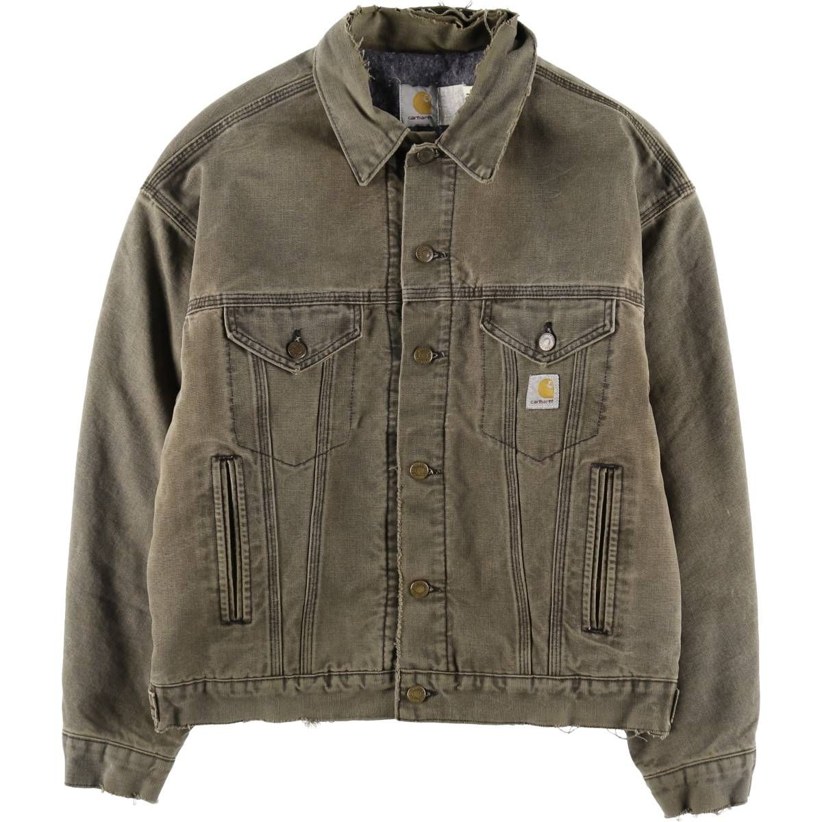 カーハート　トラッカージャケット 古着 カーハート Carhartt トラッカータイプ ダックワーク