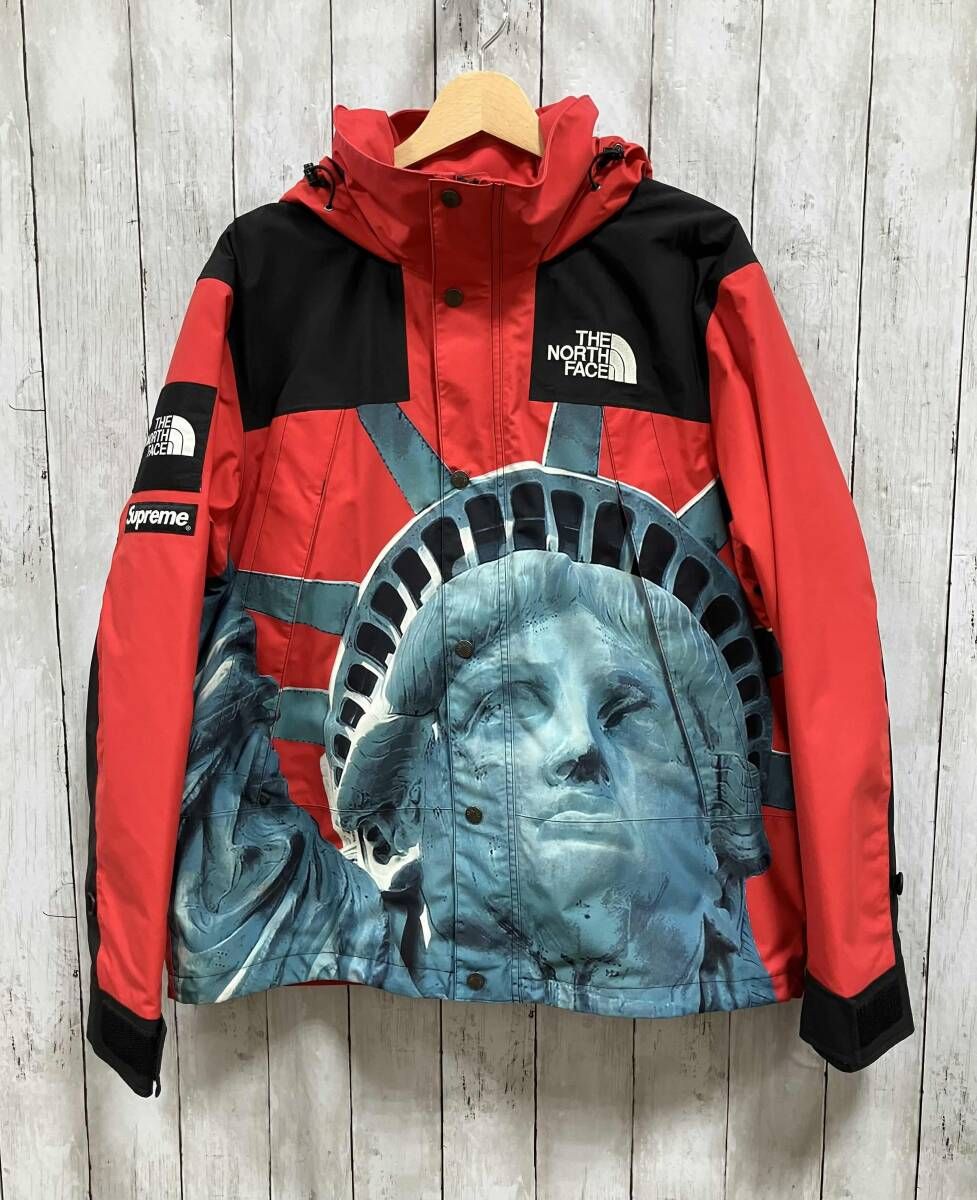 THE NORTH FACE × Supreme ノースフェイス シュプリーム 19AW Statue of Liberty Mountain Jacket NP61902I サイズM レッド