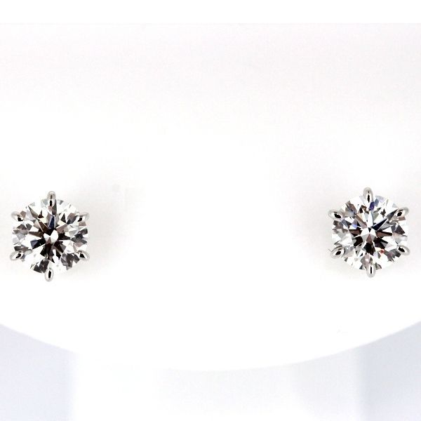 ミキモト MIKIMOTO ダイヤモンド ピアス 0.41ct 0.40ct Pt950 K18