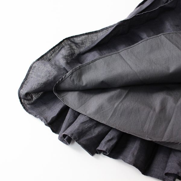 2021SS MADISON BLUE マディソンブルー HEM GATHER SK L.LINEN