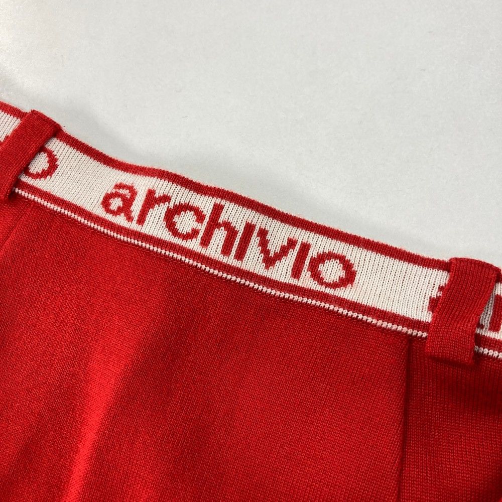 サイズ：38 ARCHIVIO アルチビオ  ニット スカート  レッド系 [240101446166] ゴルフウェア レディース ストスト サイズ：38 ARCHIVIO アルチビオ ニット スカート レッド系