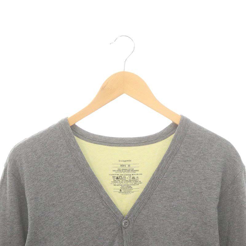 patagonia グレー カーディガン M こっちが#ベビーレトロカーディガン だよね？ チンガード無い
