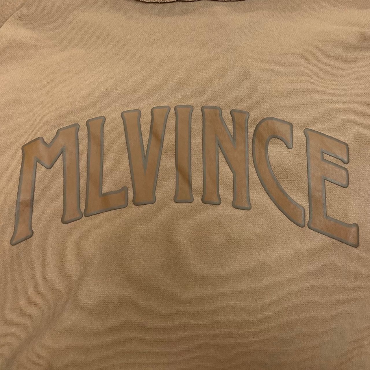 美品 MLVINCE arch logo hoodie brown アーチロゴ フーディー