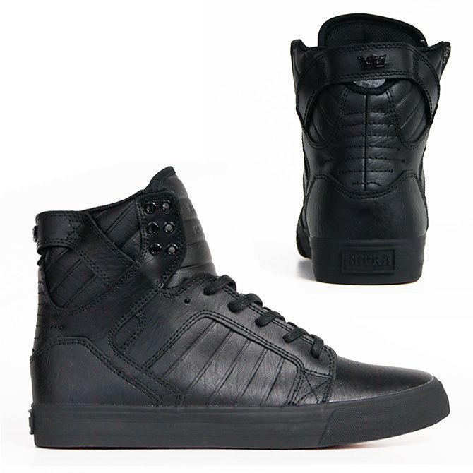 23cm SUPRA スープラ SKYTOP1 CLASSICS スカイトップ1 BLACK-BLACK-RED LEATHER レザー ハイカット  シューズ スニーカー - メルカリ