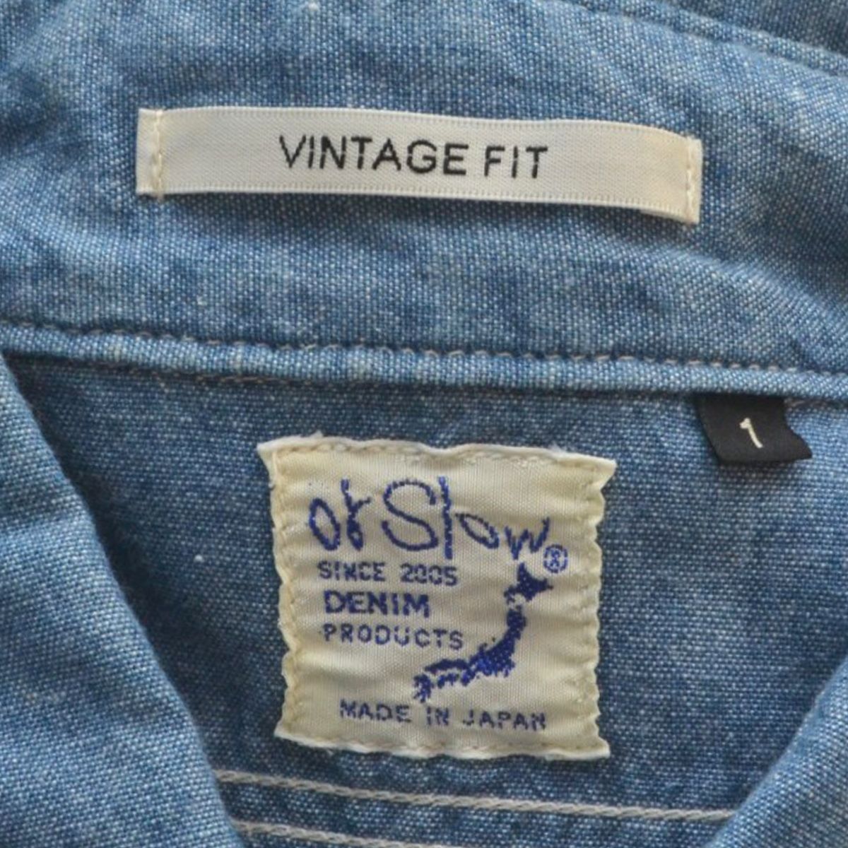orSlow VINTAGE FIT シャンブレー 半袖シャツ orslow オアスロウ 01-V8170-84 Vintage Fit Short Sleeve