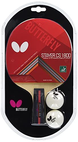 ステイヤーCS1800(中国式ペン) バタフライ(Butterfly) 卓球ラケット ラバーばり ステイヤー CS1800 10930