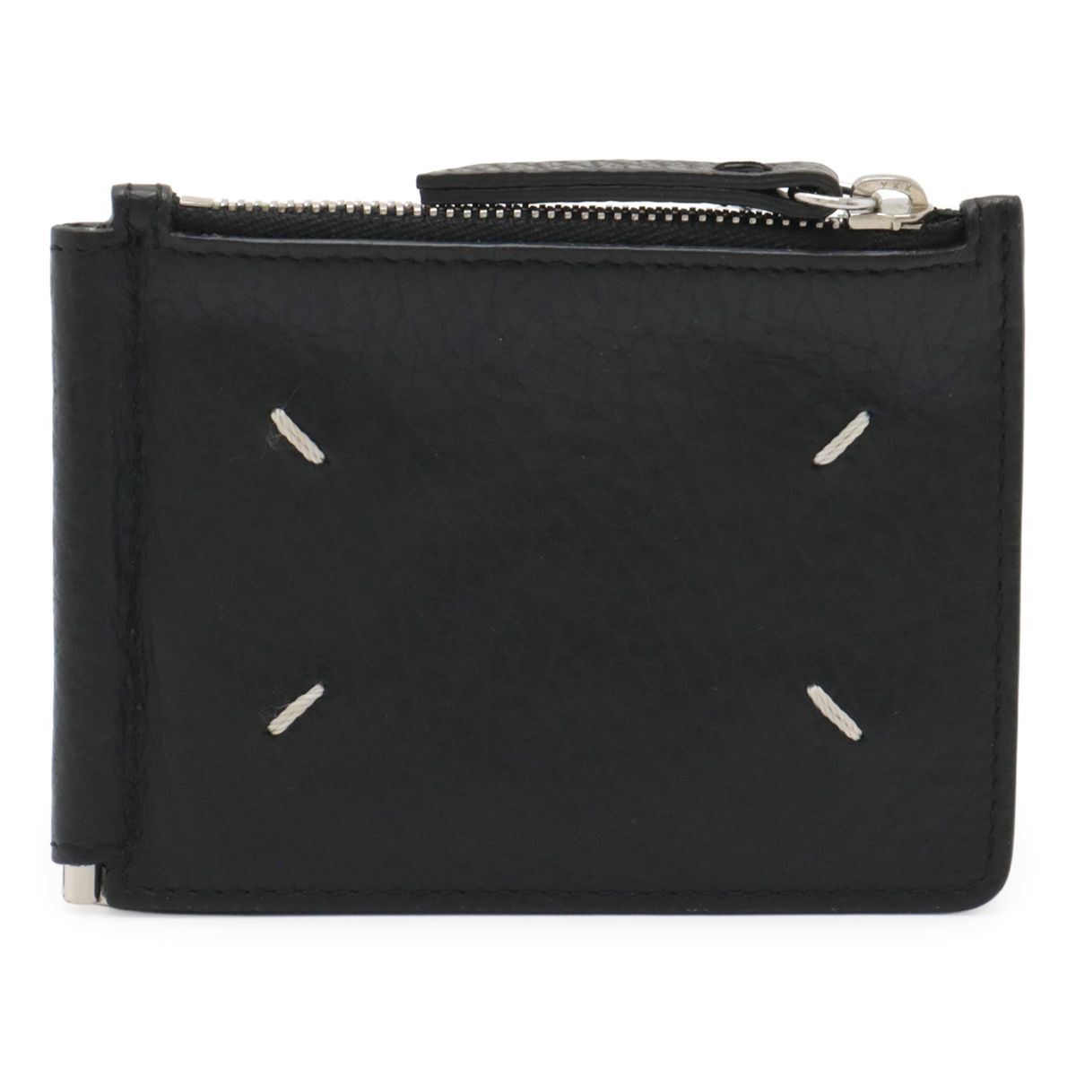 人気】GUCCI グッチ マネークリップ クリップ レザー シルバー お札  