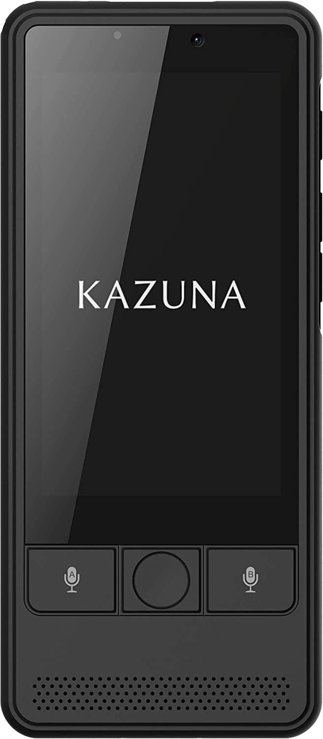 TAKUMI JAPAN KAZUNA eTalk 5+ グローバル通信SIM2年分同梱版 自動翻訳機 72言語翻訳可能 Wi-Fiテザリング搭載 ブラック 【日本正規代理店品】 TKMT1809B1BK_2YSIM 