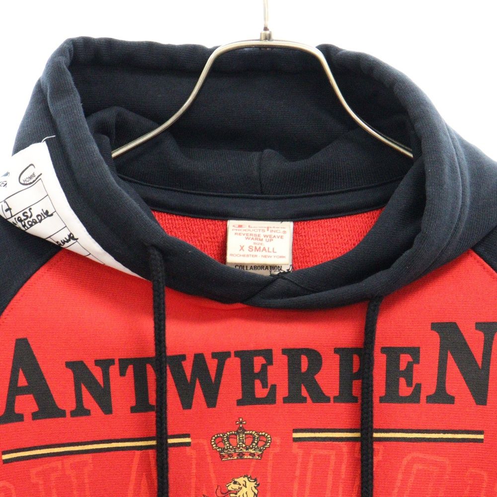 VETEMENTS (ヴェトモン) 17SS ×Champion ANTWERPEN PRINT HOODIE