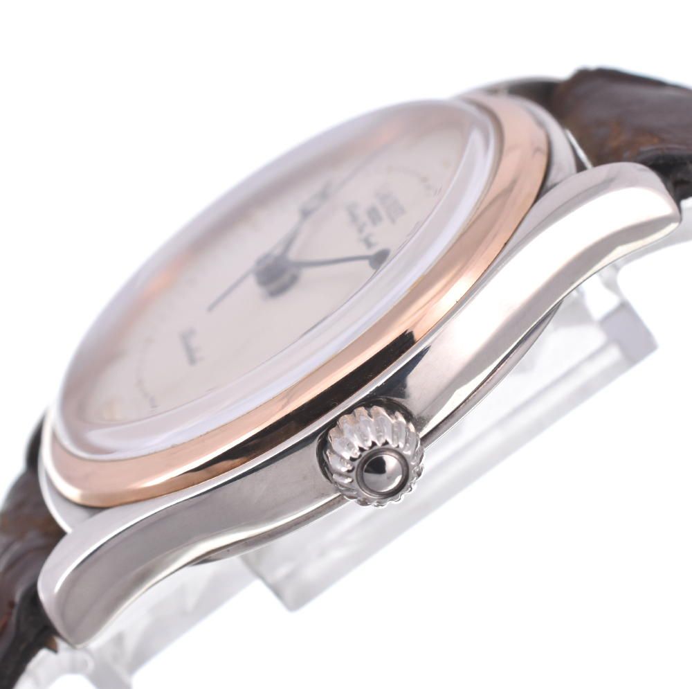 セイコー ローレル LJAL600 4S24-0030 シルバー＋K18ベゼル