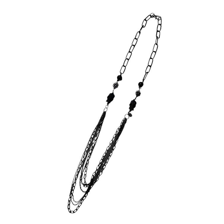 ☆一点物☆ジャンポールゴルチエ マルチチェーンクロスネックレス 激