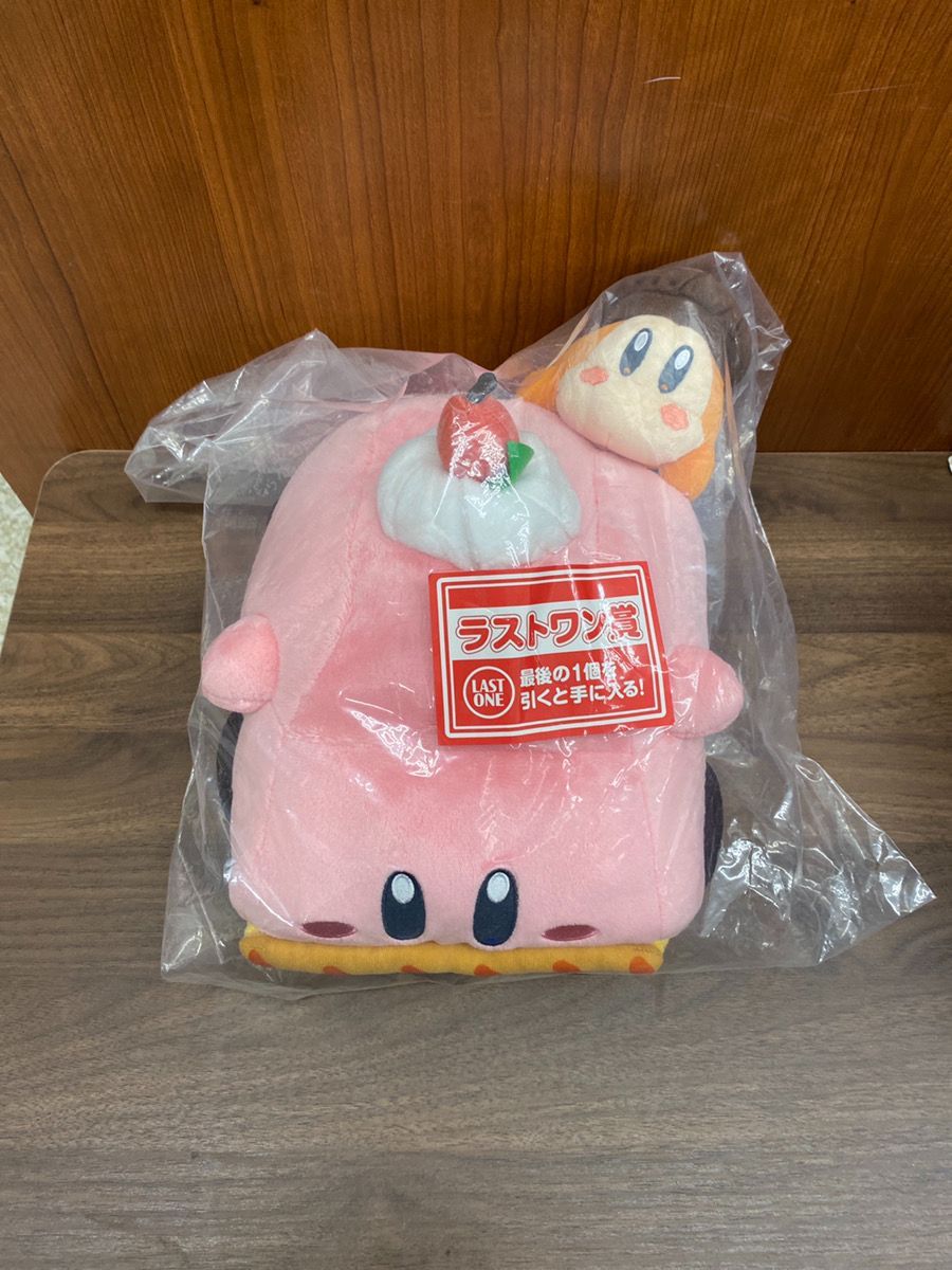 一番くじ　カービィカフェ　ラストワン　くるまほおばりケーキ ぬいぐるみ 一番くじ カービィカフェ ラストワン くるまほおばりケーキ