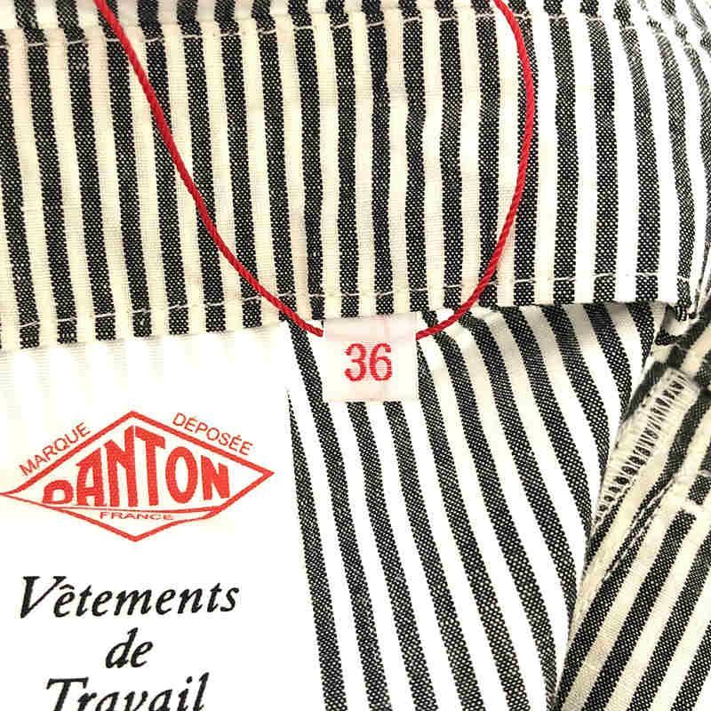 ⭐︎moco。【美品】ダントン　サロペットストライプ36 DANTON / ダントン | ストライプ サロペット オーバーオール