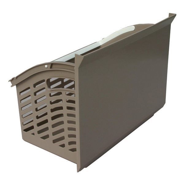  クレバン323隠せるランドリーラック3段 ベージュ モップ 雑巾 掃除用具