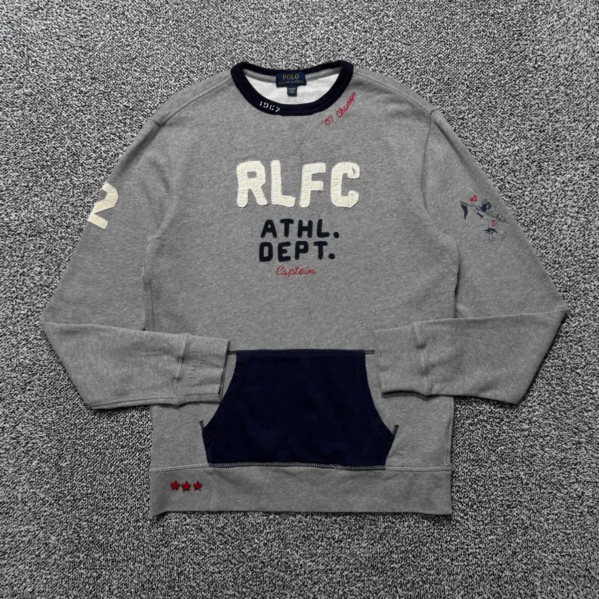 【雷市場（ポンジャン）商品韓国直送】 Name ： ポロ Ralph Lauren(ラルフローレン) ロゴプレイ グレーカラー パーカー :)