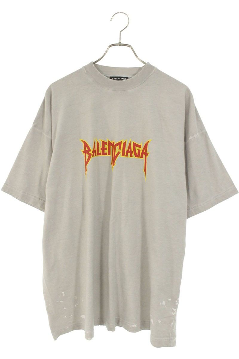 バレンシアガ 694578 TMV88 メタルロゴTシャツ メンズ 2