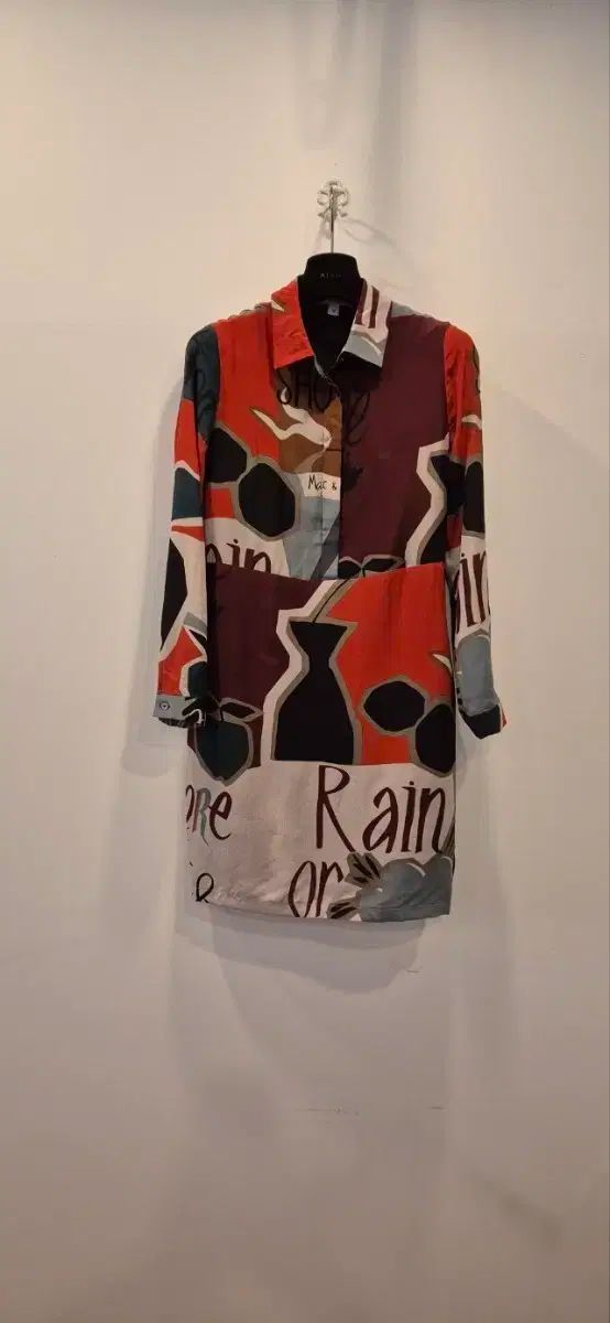 2way HERMES シャツワンピース セリエボタン ベルト付 カレーシュ刺繍