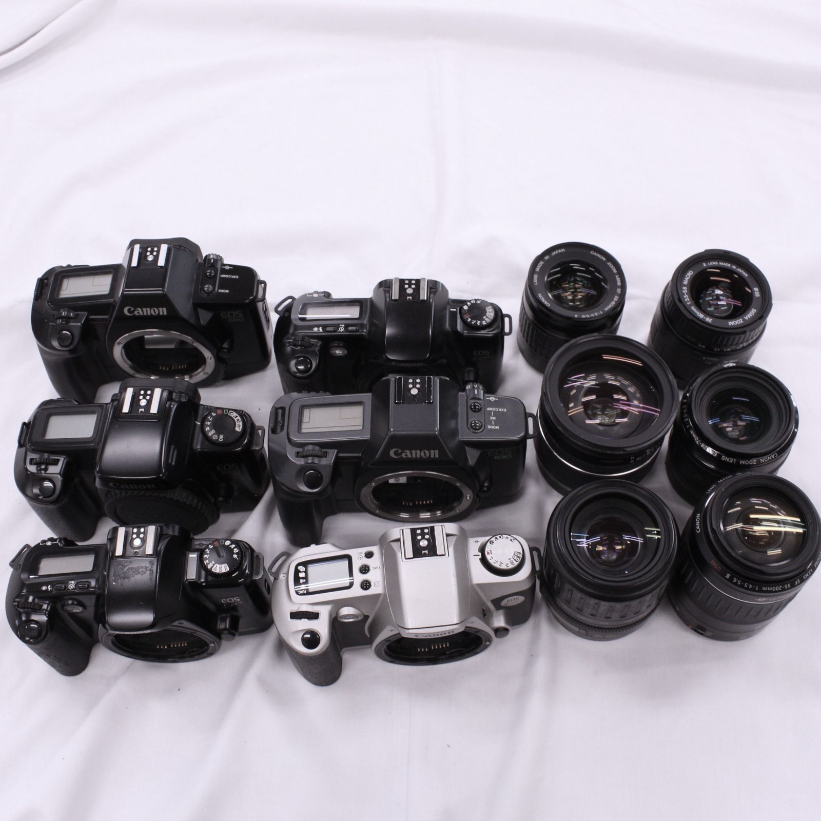 Canon 等フィルムカメラ ジャンク ジャンク箱28 Canonフィルムカメラ6台レンズ6本セット - メルカリ