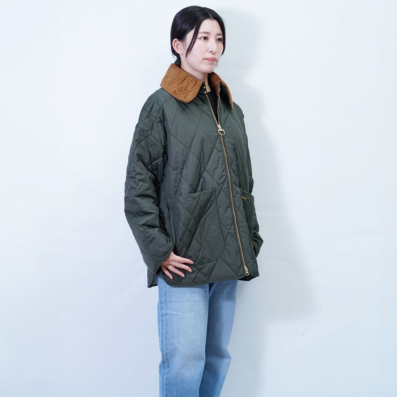 バブアー Barbour サイズ10 Wood hall LQU1670 SG71 キルティング