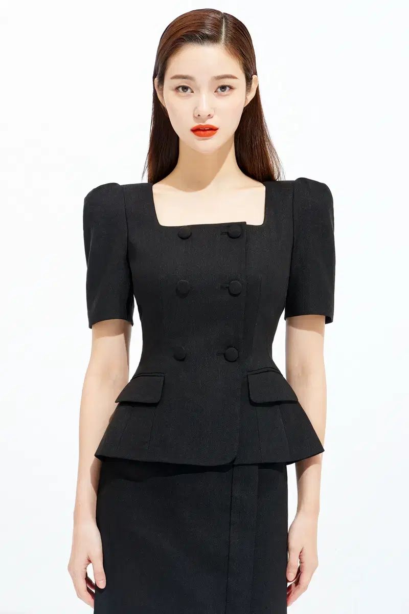 スクエアネック ジャケット