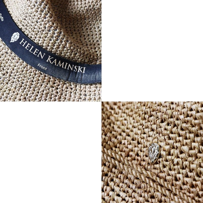 専用 HELEN KAMINSKI 麦わら帽子 ラフィア 未使用 ナチュラル
