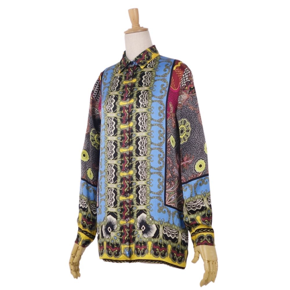 美品 エトロ ETRO シャツ ブラウス ロングスリーブ 長袖 総柄