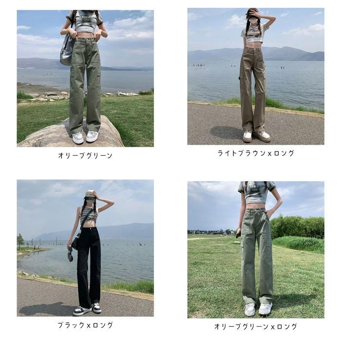 ☆ オリーブグリーン ☆ Mサイズ ☆ カーゴパンツ kpants408 カーゴ
