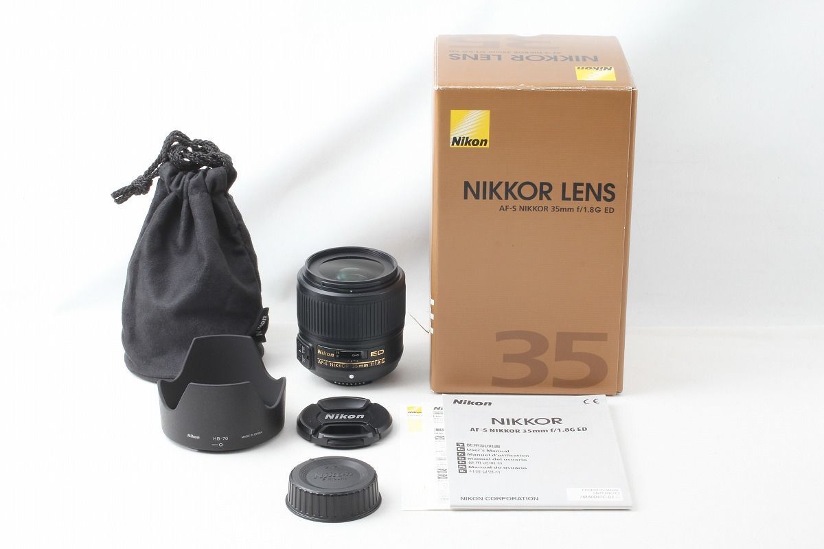 ニコン Nikon AF-S NIKKOR 35mm F1.8G ED 付属品完備 元箱 46777