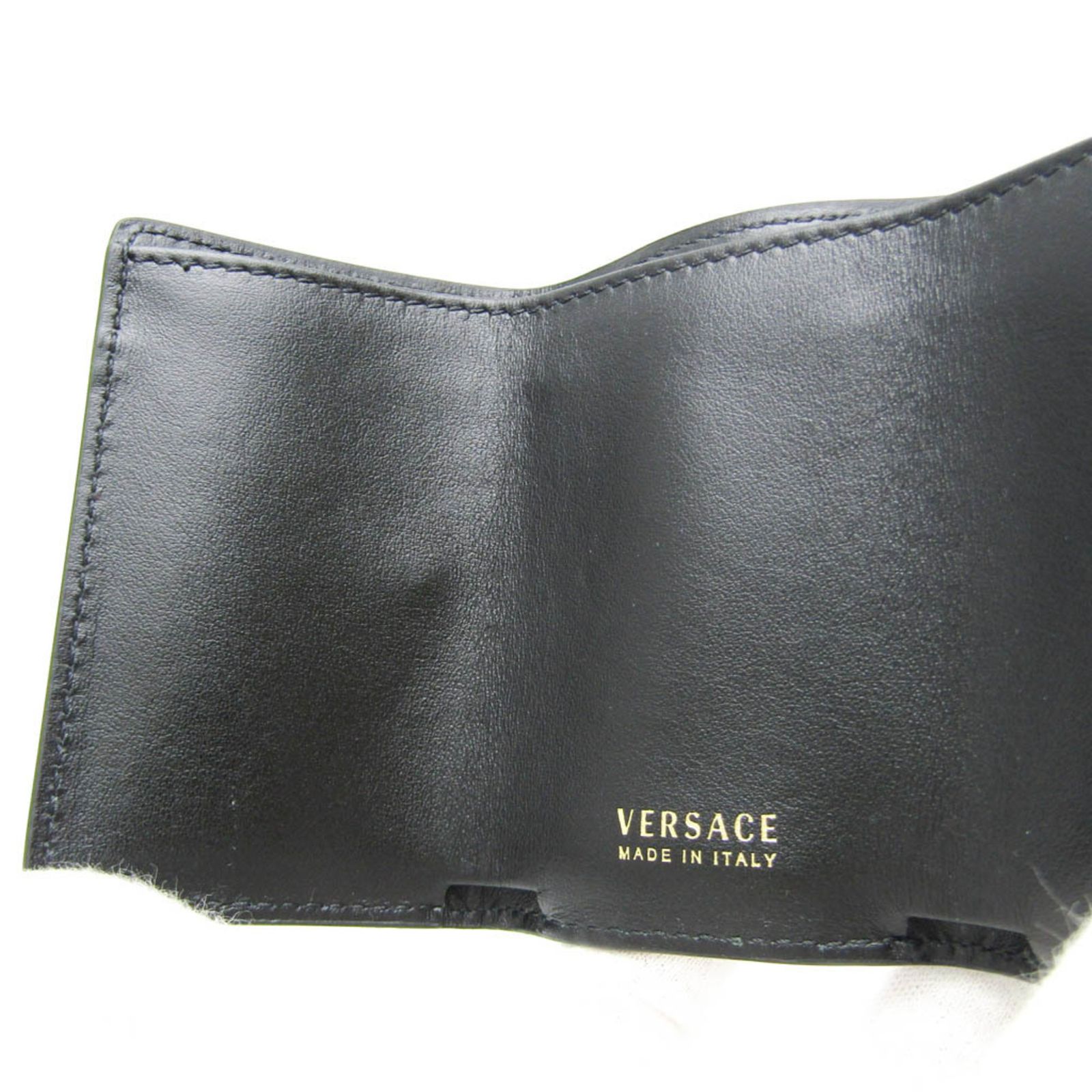 ヴェルサーチェ(Versace) 総柄 レディース レザー 財布（三つ折り 