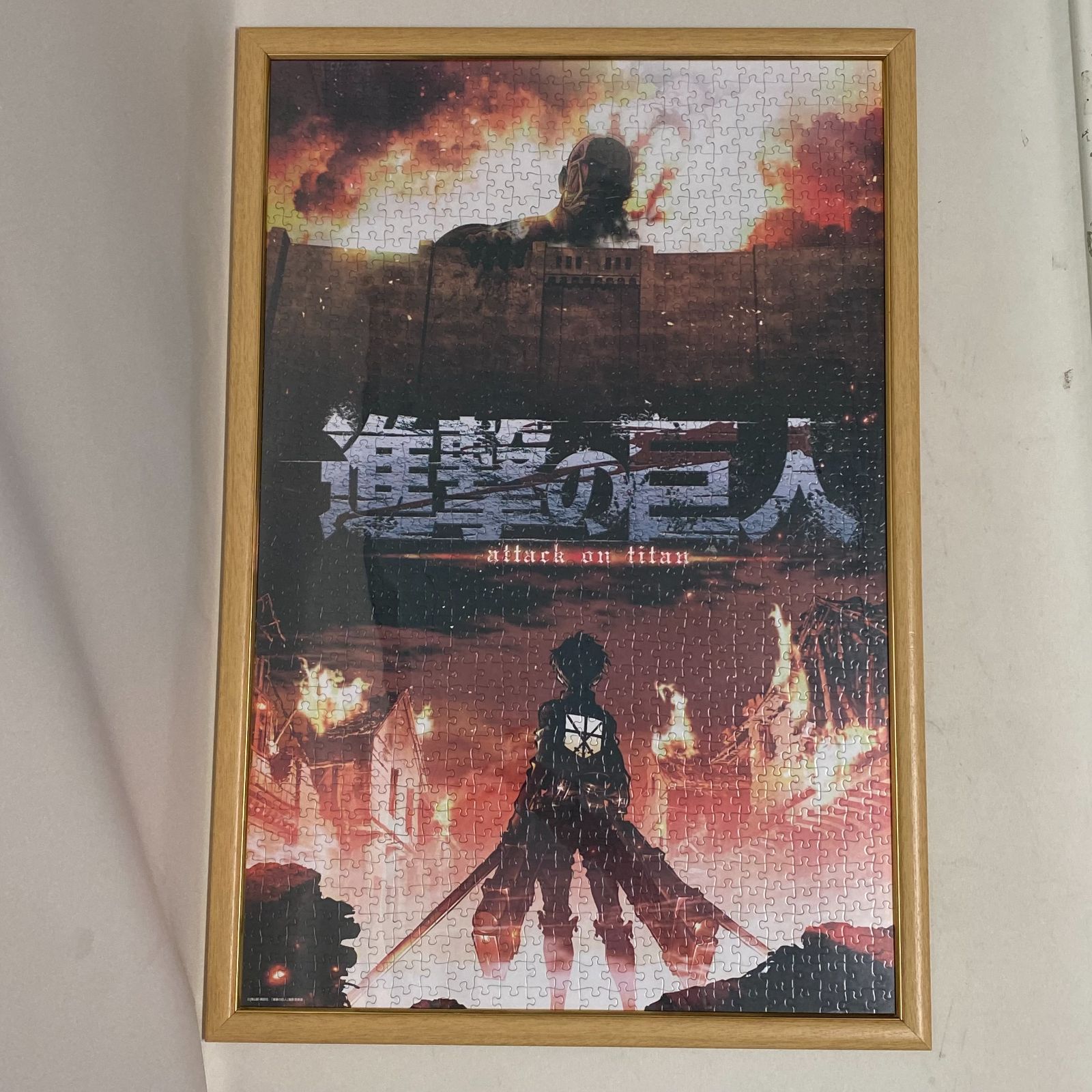 浜館43-1059】 進撃の巨人 パズル 完成品 2個セット 【中古品