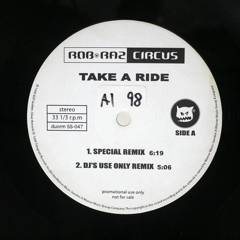 EU EU盤 ROB 'N' RAZ CIRCUS WITH D-FLEX/TAKE A RIDE (REMIXES