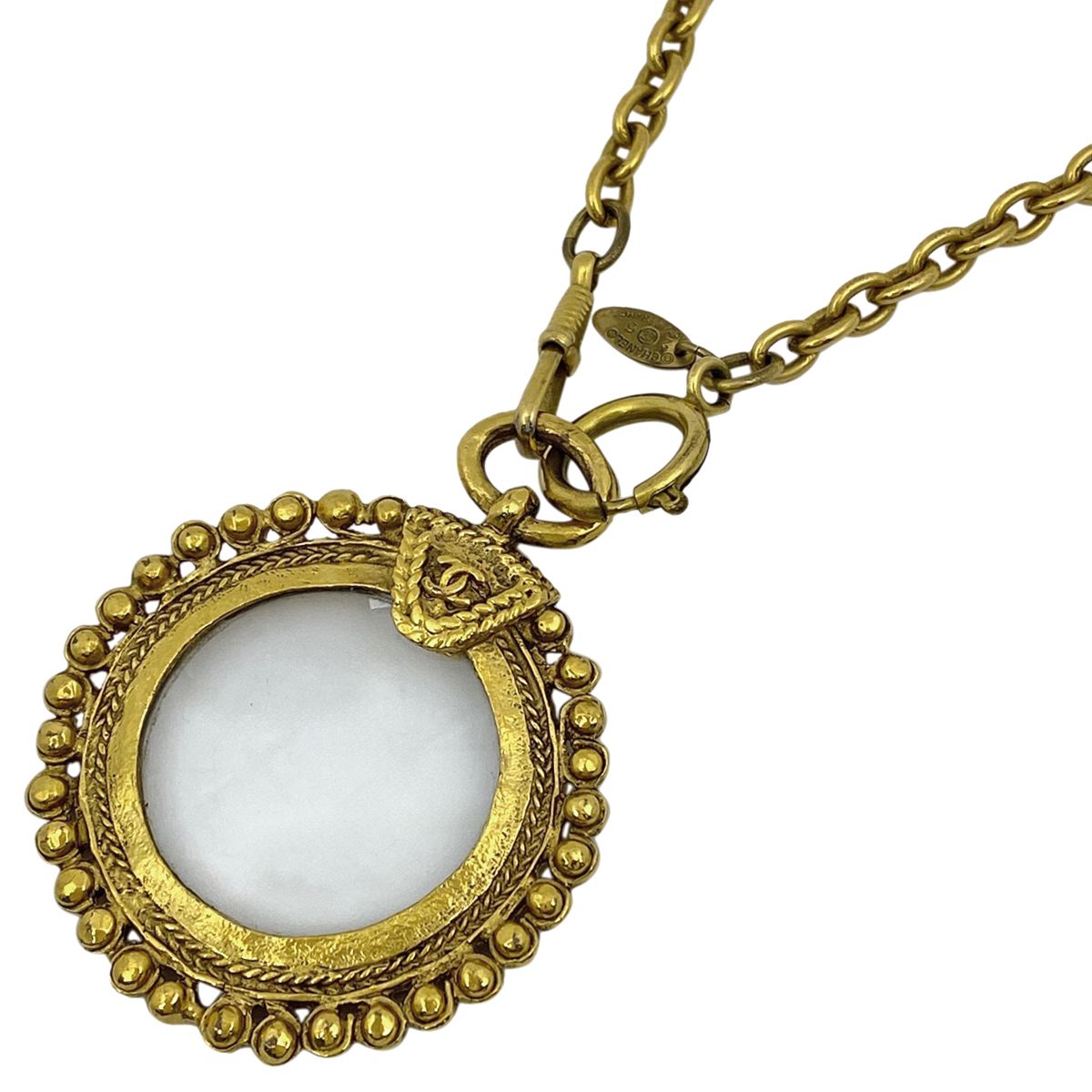 シャネル CHANEL ココマーク ルーペ ネックレス CC ロング ラウンド 