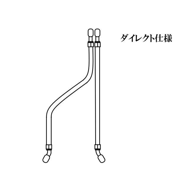 ゼファー400 χ フロント リア メッシュブレーキホース 3本セット