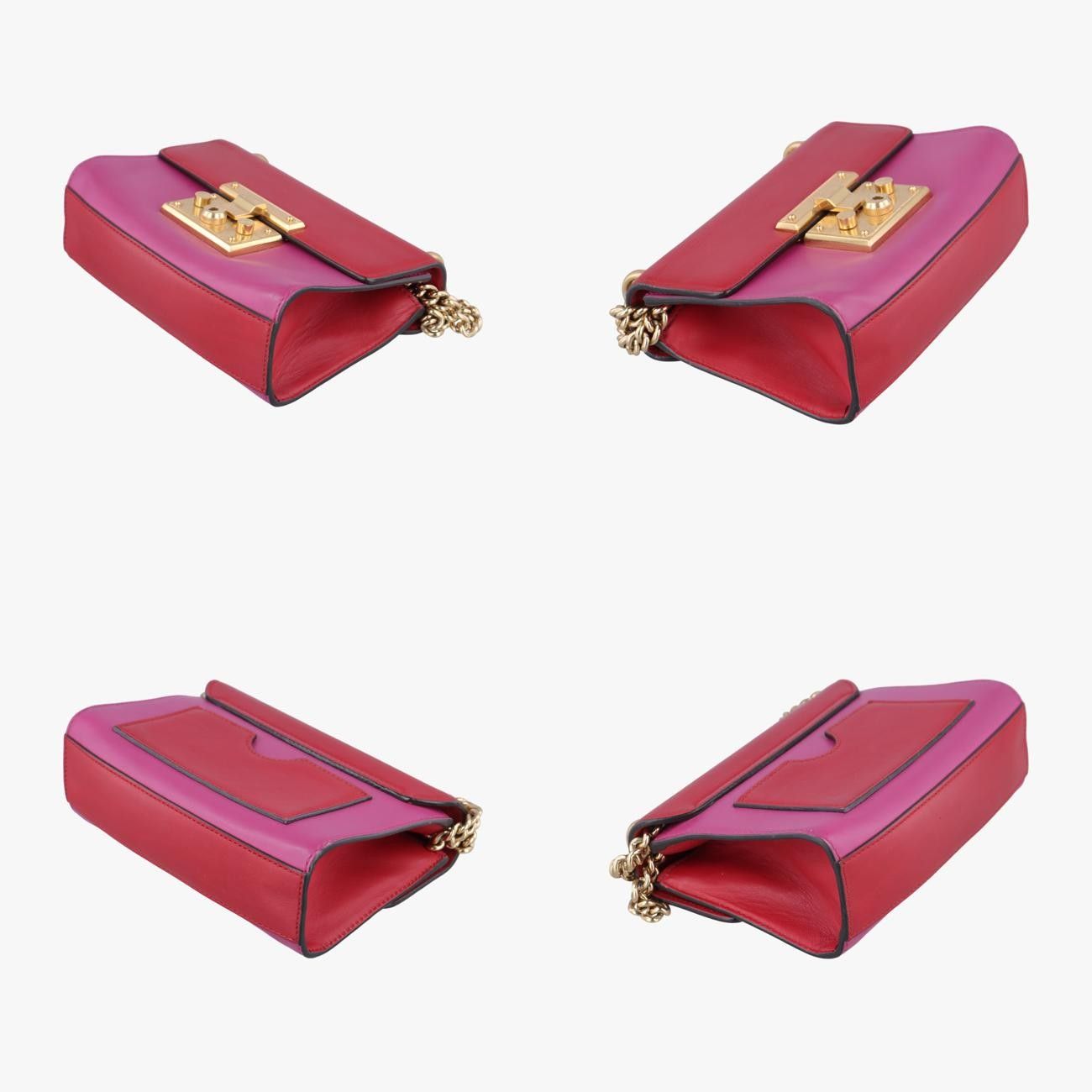 グッチGucciパドロック レッド×ローズ レザー 409487 F019246107