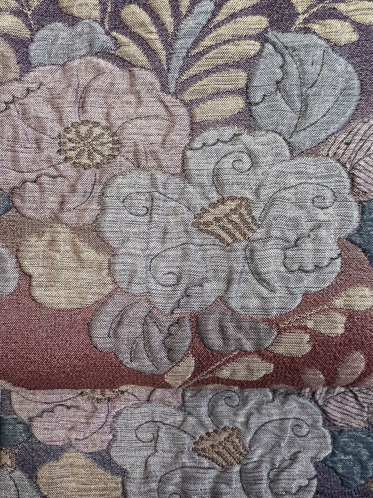 O0673 美品 逸品 粋 辻が花 金通し 膨れ織 正絹 膨袋帯 美品【辻ヶ花 】膨れ織 螺鈿細工 袋帯 正絹 s163 | 着物 夢美月