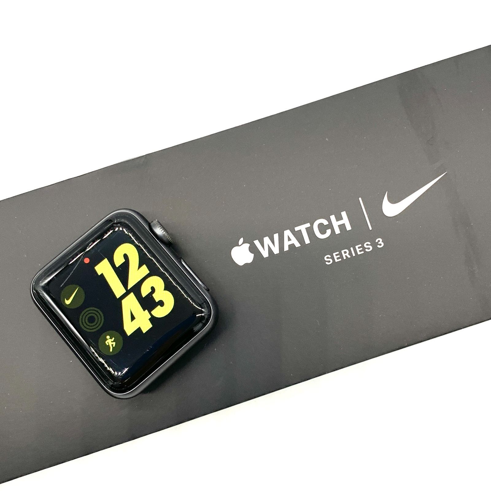 ▽【ジャンク品】Apple Applewatch Nike+ Series3 38mm GPSモデル 