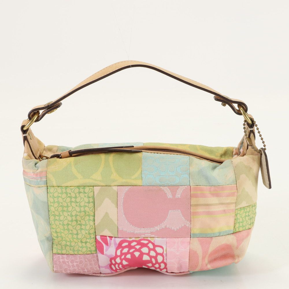 希少　美品　COACH コーチ　パッチワーク　トートバッグ　パープル　スエード 1735604360.jpg?1668681808